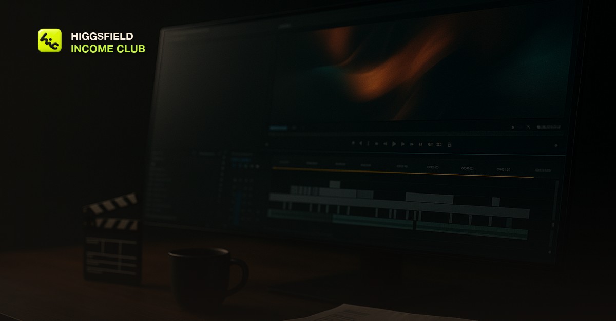 Higgsfield Income Club - the AI ad agency model, turning a client brief into a delivered ad through the Higgsfield workflow