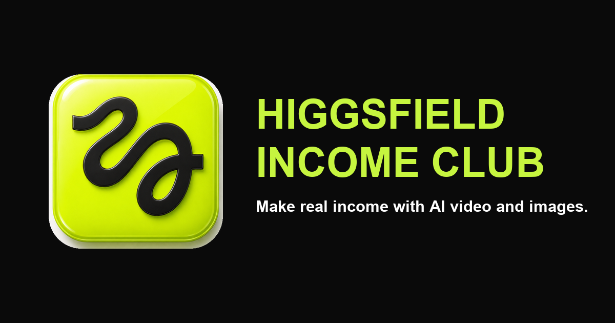 Higgsfield Income Club - a real AI video generated on Day 1 from a copy-paste prompt with Higgsfield and Claude