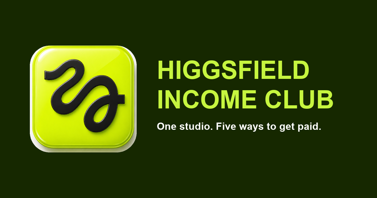 Higgsfield Income Club - qualifying for the Higgsfield Earn Program with content that gets approved and paid